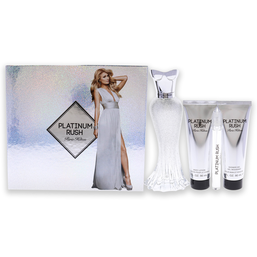 Platinum Rush by Paris Hilton Women 4 Pc Gift Set